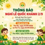 Thông báo lịch nghỉ lễ Quốc khánh 2/9 năm 2026